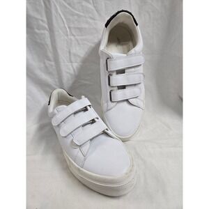 J/Slides Gennie Studded Platform Sneaker Shoes Women's White Size 9.5